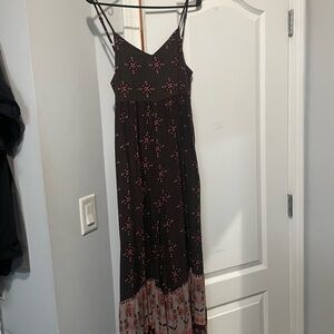 NATURAL LIFE Brown and Pink Floral Long Jumper NWT